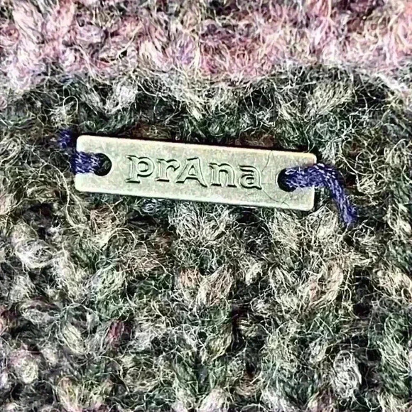 prAna Knit Tunic Sweater Women’s Sz M Purple/Black/Gray Acrylic/Poly/Wool - Picture 6 of 10